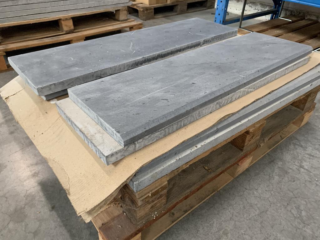 8 stuks Aziatische hardsteen plinten (arduin), Tuin en Terras, Tegels en Klinkers, Ophalen, Overige typen, Nieuw, Natuursteen