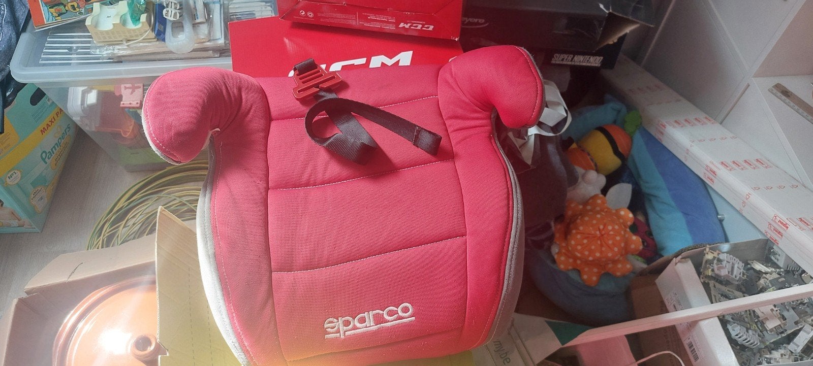 SPARCO F100K 100KRD Réhausseur Groupe 2, 3, 15-36kg, Rouge, Autres marques, Ceinture de sécurité, 15 à 36 kg, Protection latérale