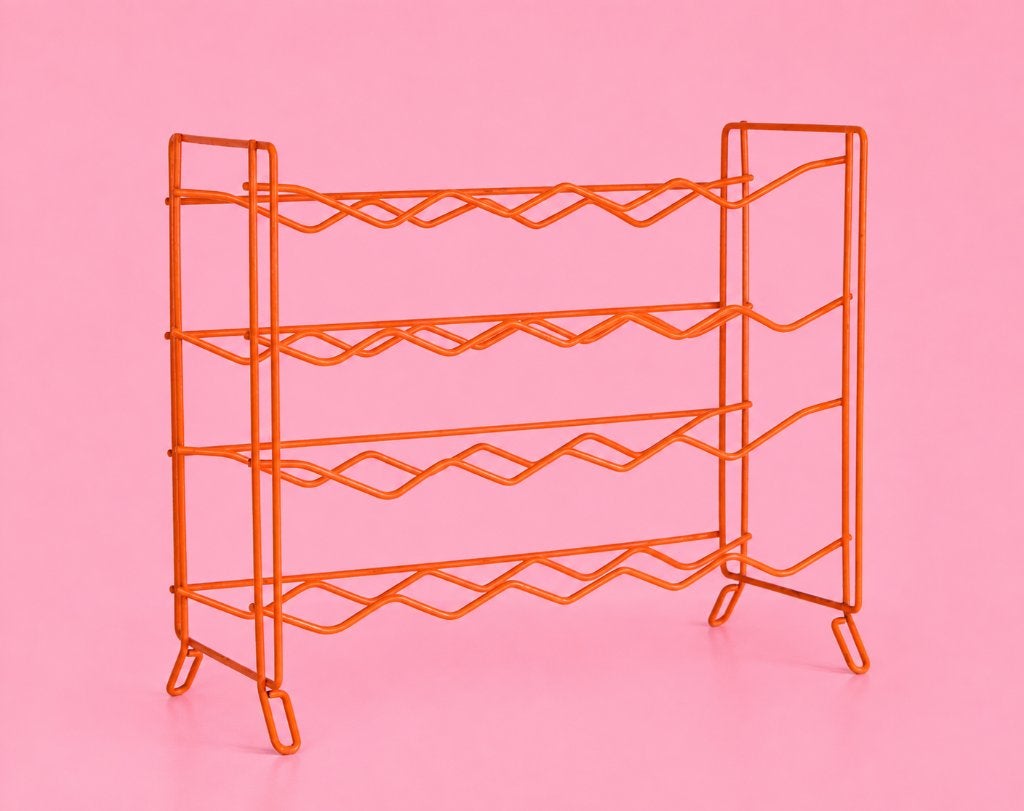 vintage oranje flessenrek van Tomado, Ophalen of Verzenden, Huis en Inrichting