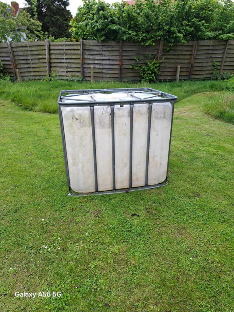 Regenwater ton 1000l, Ophalen