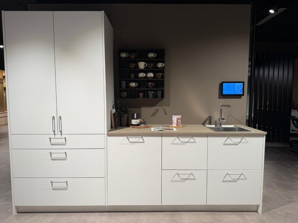 Kvik ontbijtbar - Veda wit, Maison & Meubles, Cuisine | Cuisines complètes, Neuf, Enlèvement, Cuisine à paroi simple, Blanc