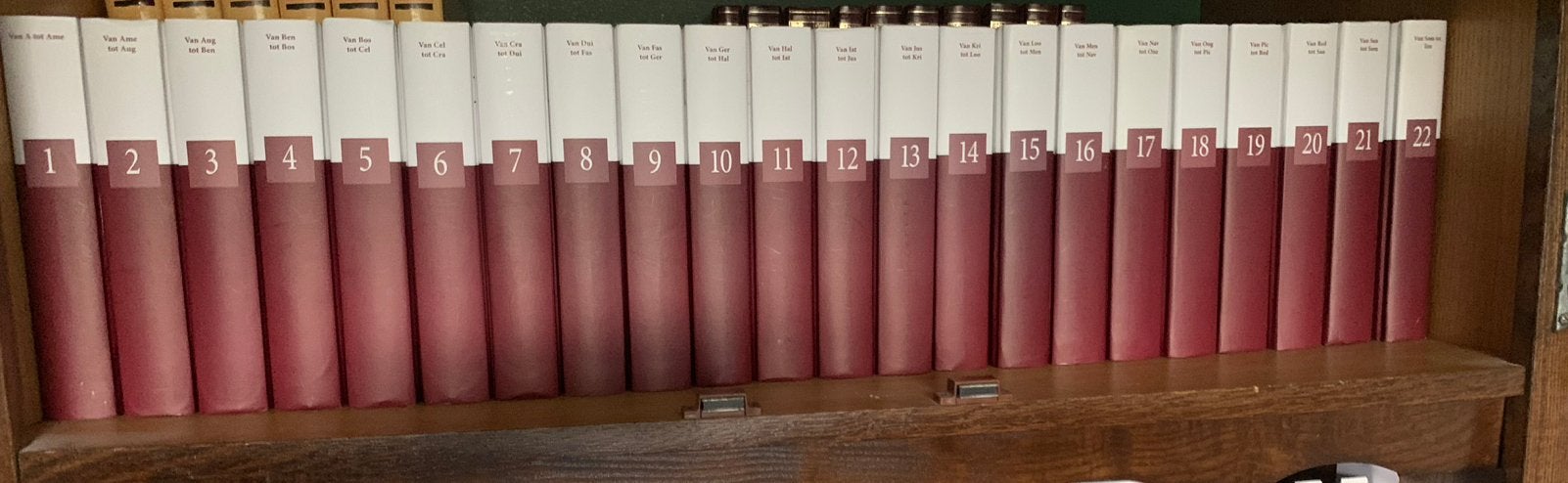 25-delige encyclopedie van de "Encyclopedie Spectrum, Ophalen, Zo goed als nieuw
