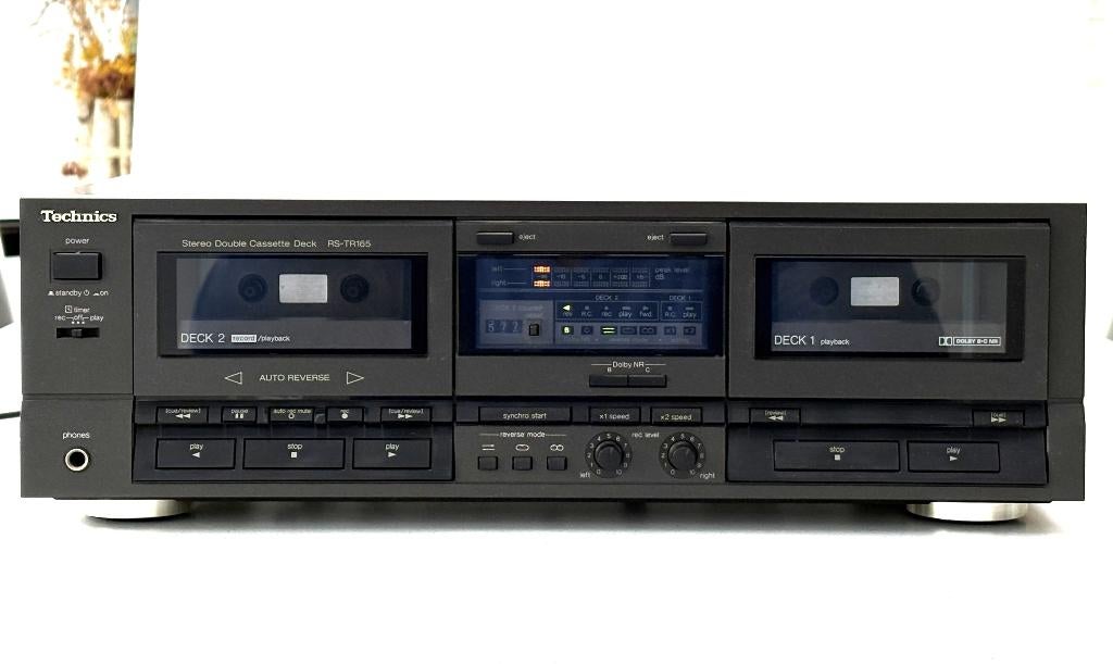 Dubbel cassettedeck Technics, Enlèvement, Double, Auto-reverse