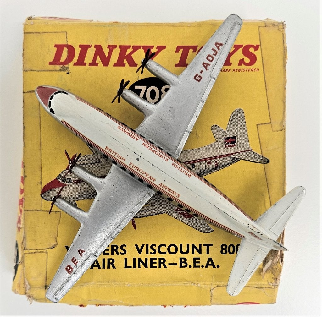 Dinky Vickers Viscount Airliner, Enlèvement ou Envoi, Utilisé, Autres types, Dinky Toys