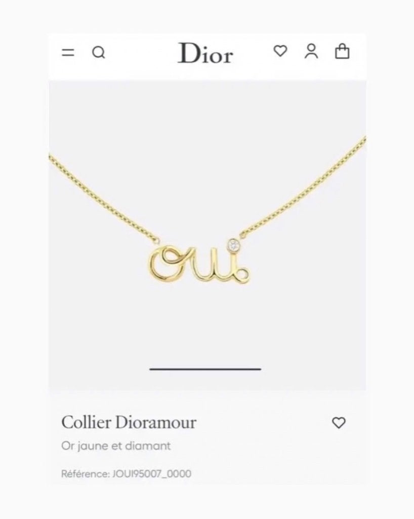 Dior Joaillerie - Collier Or 18 Carats et Diamant Neuf, Neuf, Or, Or, Enlèvement