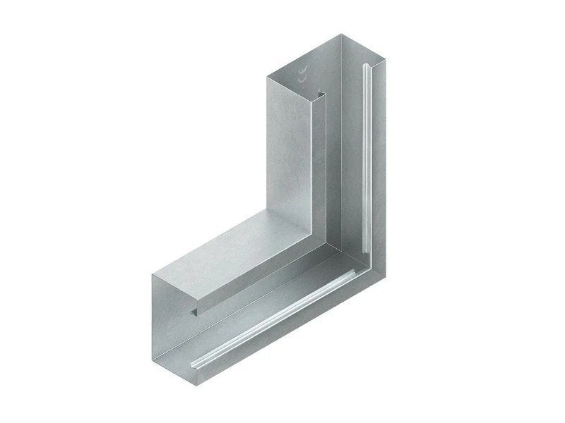 Verticaal hoekstuk t.b.v. wandgoot 110mm RAL9016 witwit, Envoi