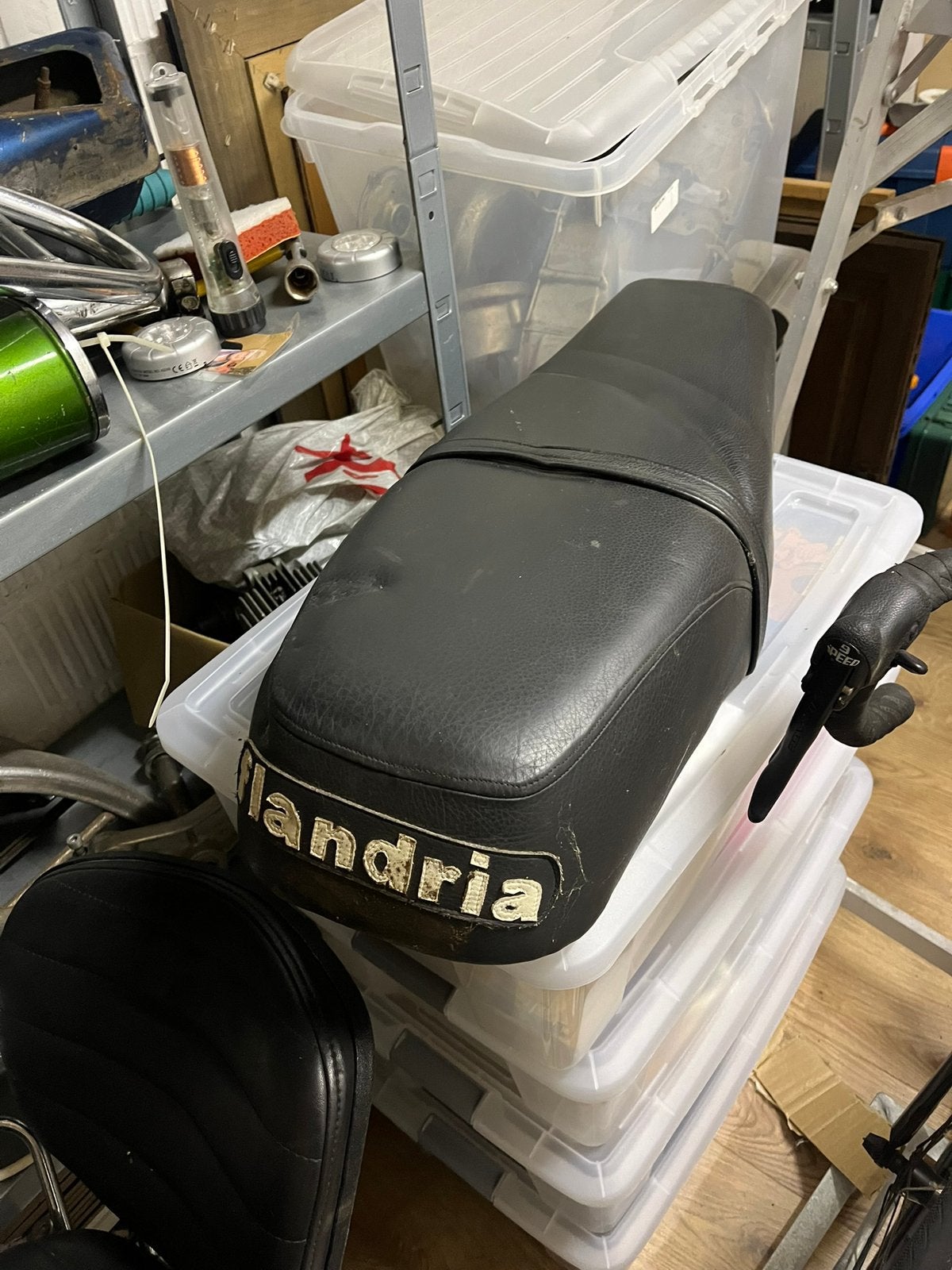 Flandria rekord tankset kader en zadel, Ophalen, Zadel