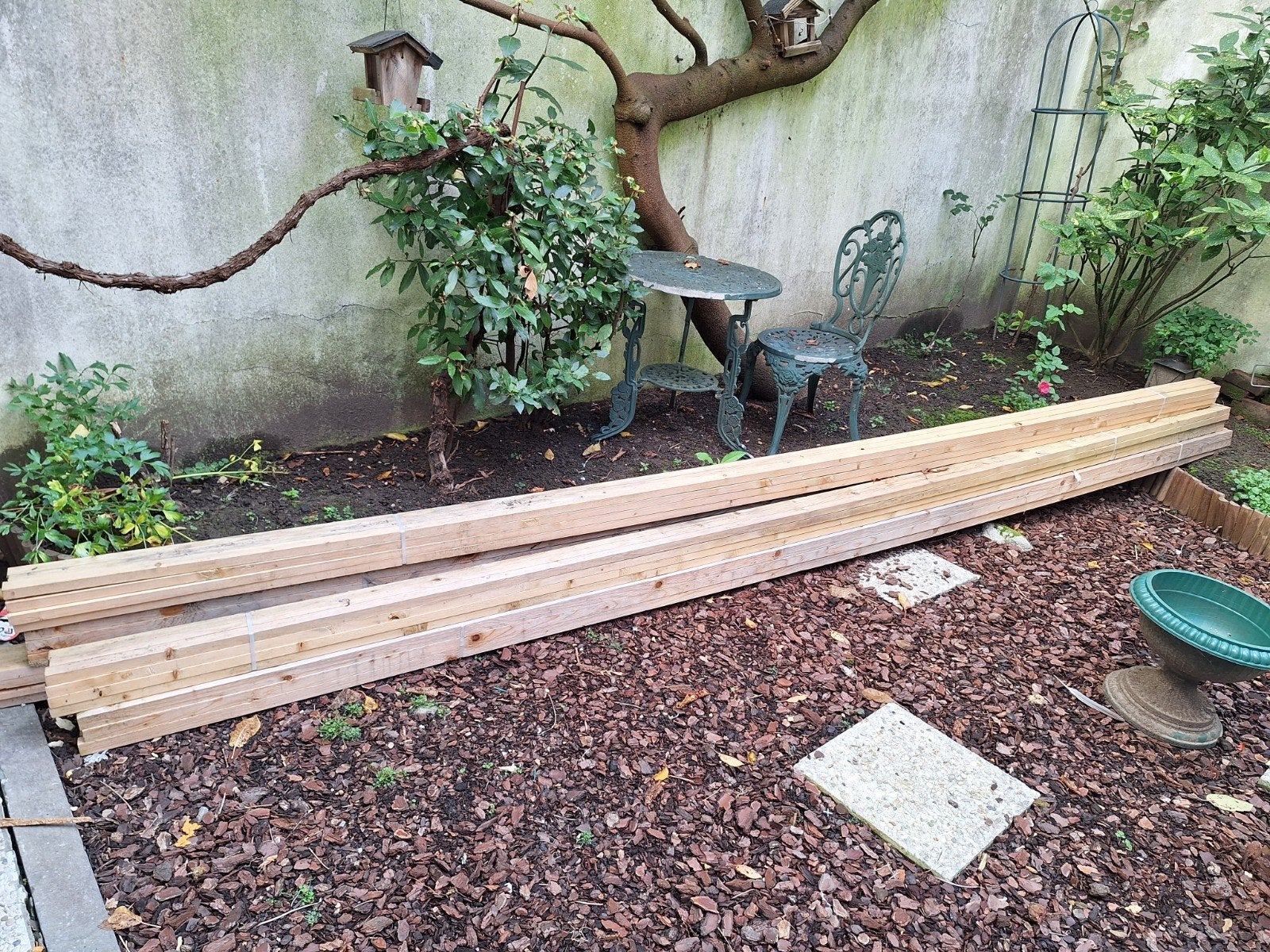 lattes en bois > 4m, Bricolage & Construction, Enlèvement, 300 cm ou plus