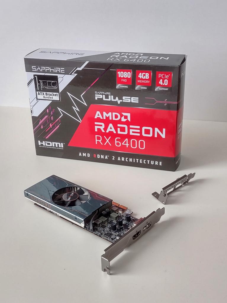 Sapphire AMD Radeon RX 6400, Computers en Software, Videokaarten, AMD, GDDR6, PCI-Express 4, Nieuw
