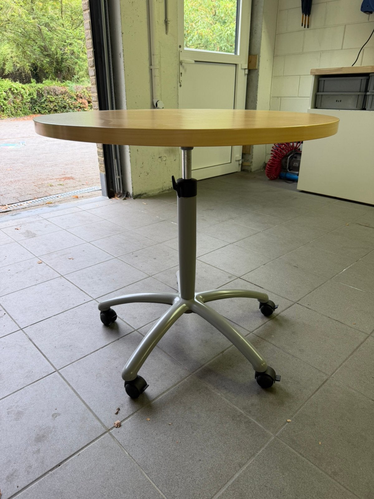Tafel - rond - rollend - verstelbaar, Enlèvement, Comme neuf