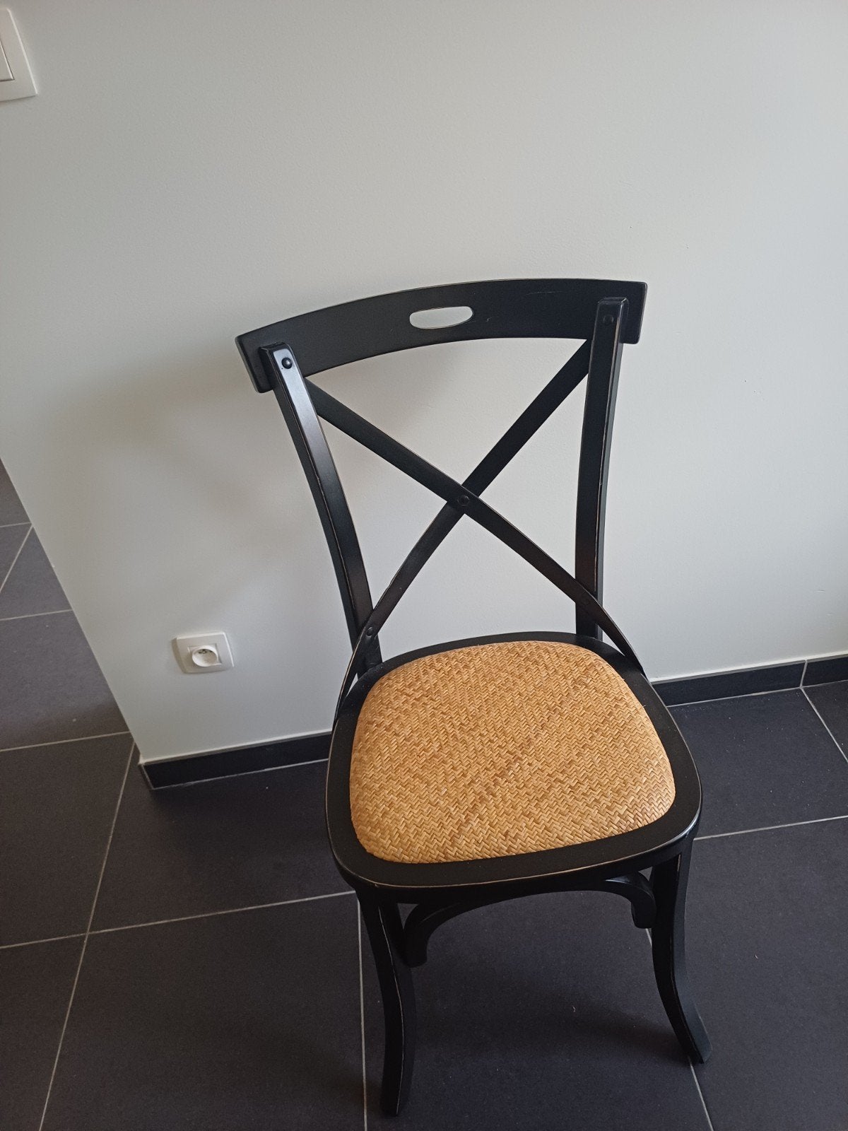 Landelijke tafel en 6 stoelen., Ophalen, Zo goed als nieuw