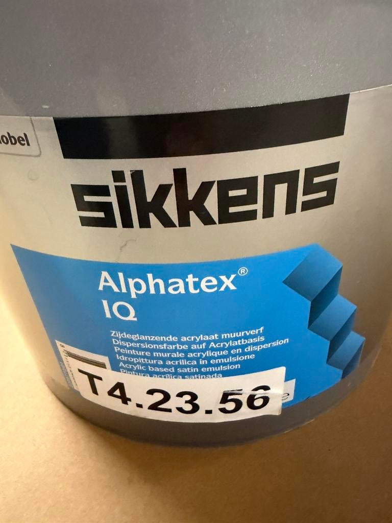 Sikkens Alphatex IQ licht paarse muurverf 10liter, Ophalen, Nieuw, Acrylverf