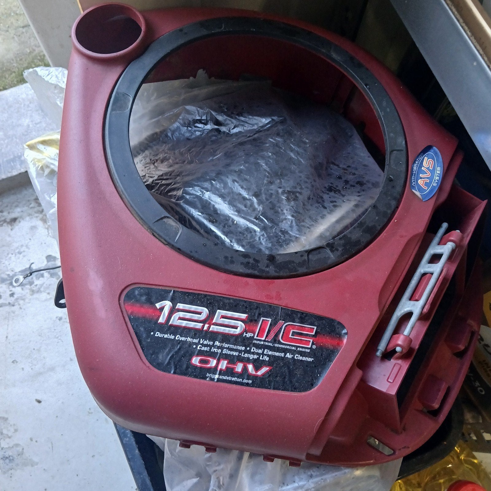 briggs en stratton motor, Ophalen