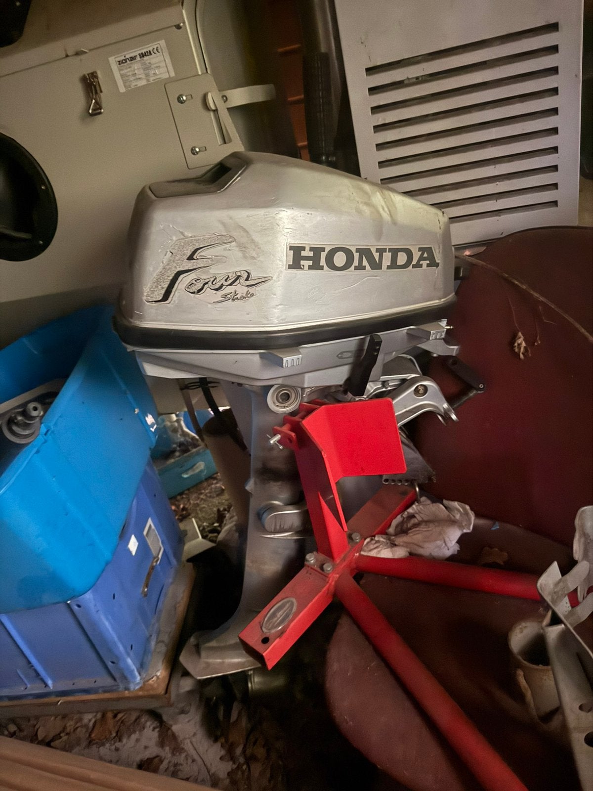 Buitenboordmotor honda 5pk, Watersport en Boten, Ophalen, Zo goed als nieuw, Buitenboordmotor