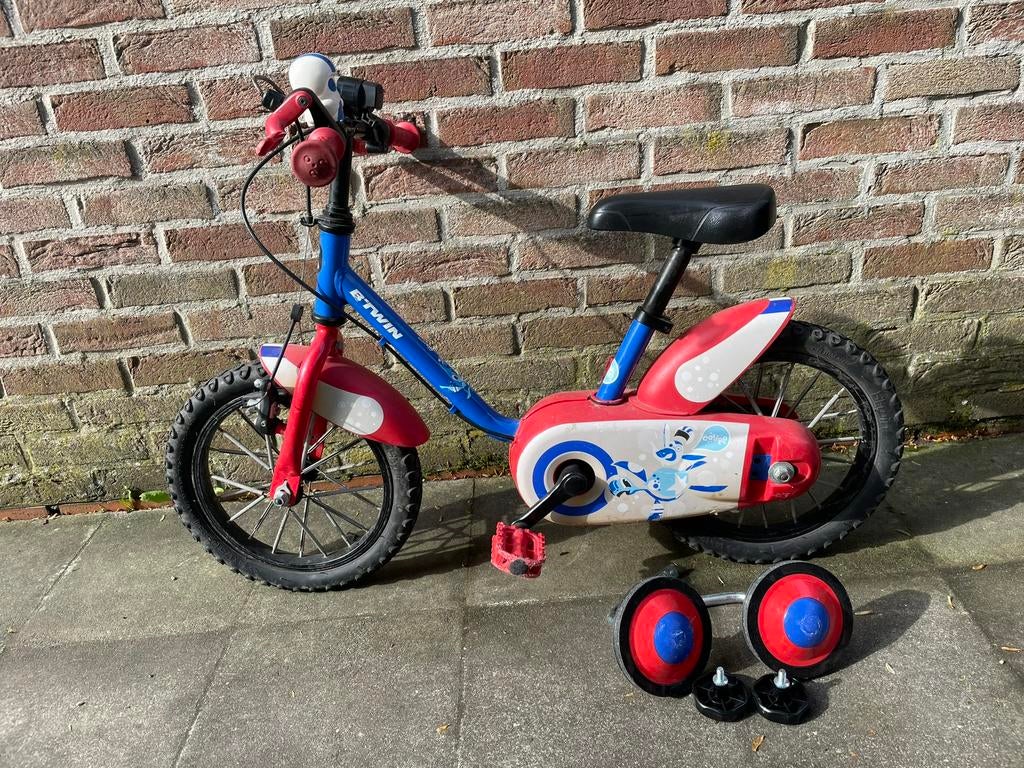 Fiets kind, Fietsen en Brommers, Ophalen, Gebruikt, Minder dan 16 inch, Zijwieltjes