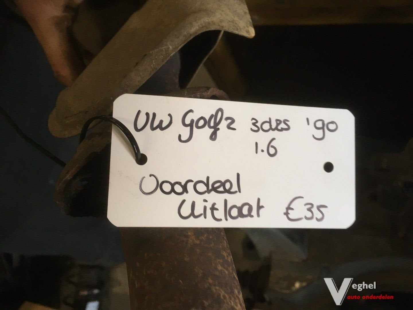 VW Golf 2 voorste deel v/d uitlaat 1990 1.6, Auto-onderdelen, Gebruikt, -, -, Ophalen of Verzenden