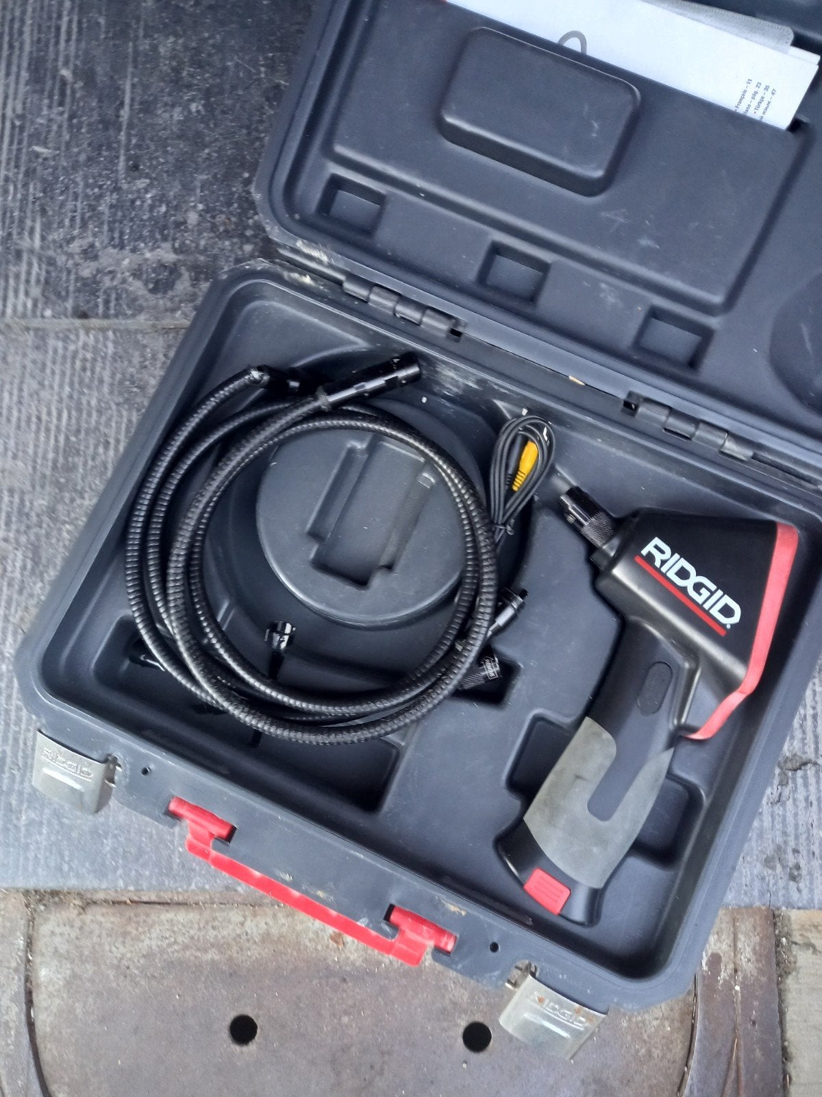 camera ridgid a reparer ou pour piece, Enlèvement