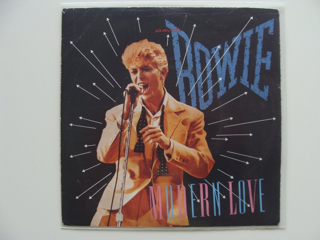David Bowie – Modern Love (1983), Beschermende buitenhoes, Ophalen of Verzenden, 7 inch, Rock en Metal