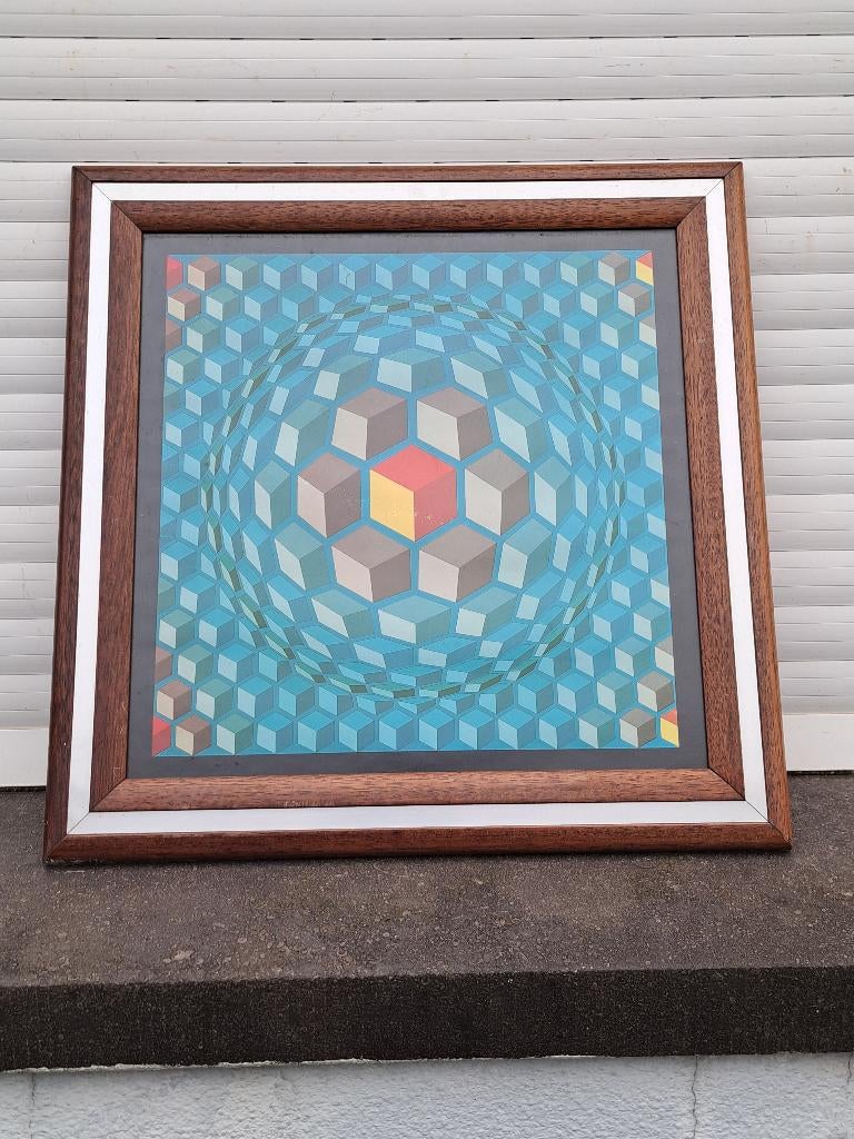 Serigraphie vasarely, Enlèvement ou Envoi