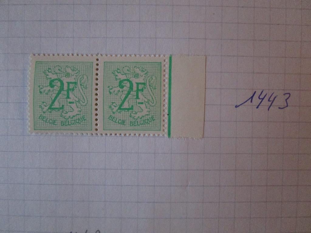 postzegels België 1968, Enlèvement ou Envoi, Non oblitéré, Sans timbre