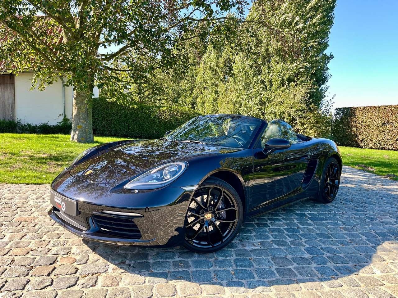 Porsche 718 Boxster 2.0 Turbo PDK Cabrio/1eignr/35000km/Car, Auto's, Zwart, 4 cilinders, Cabriolet, 0 kg