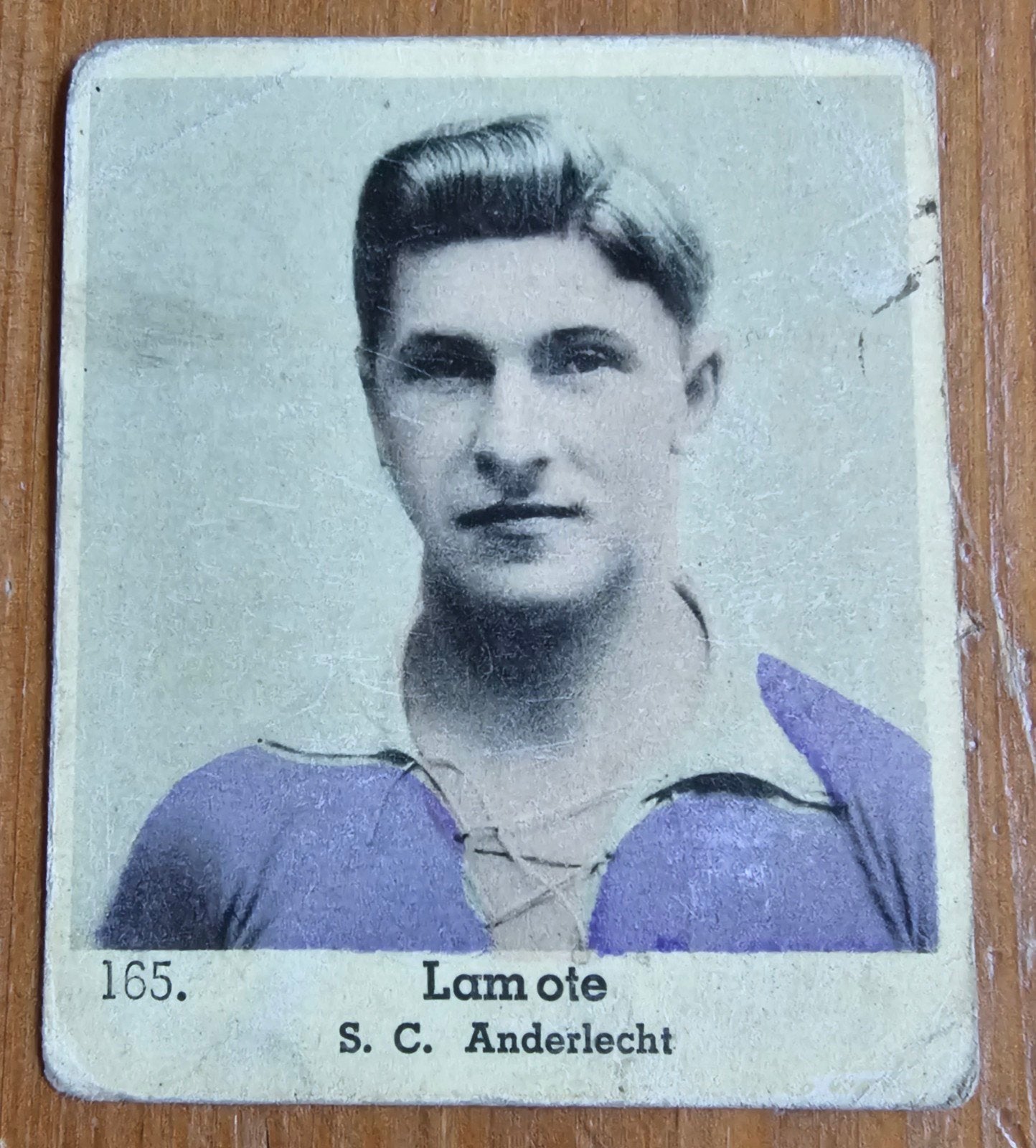 Lecocq Lamote (pré panini) Anderlecht Chrome Football 1937, Enlèvement ou Envoi, Comme neuf, Image