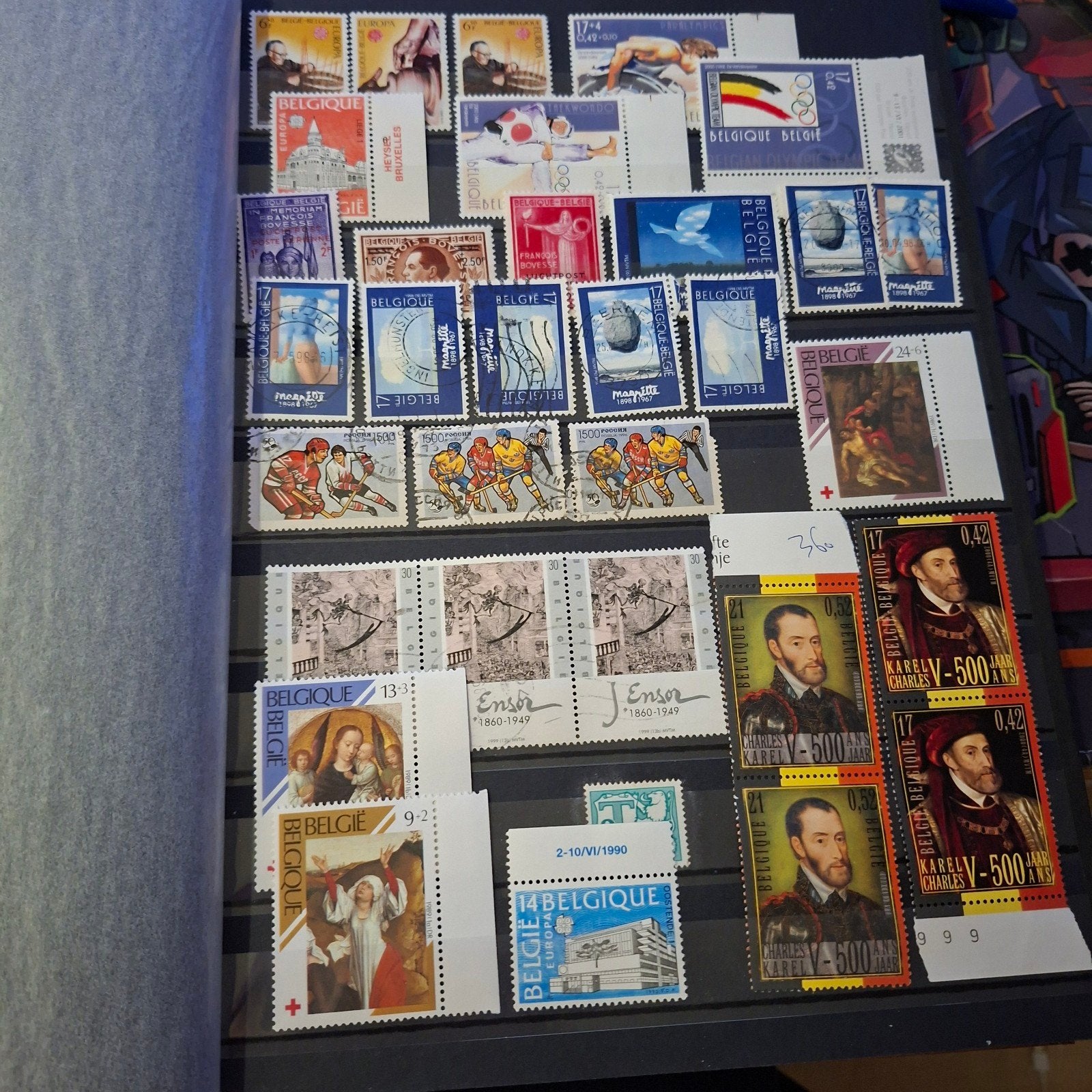 Postzegels, Ophalen