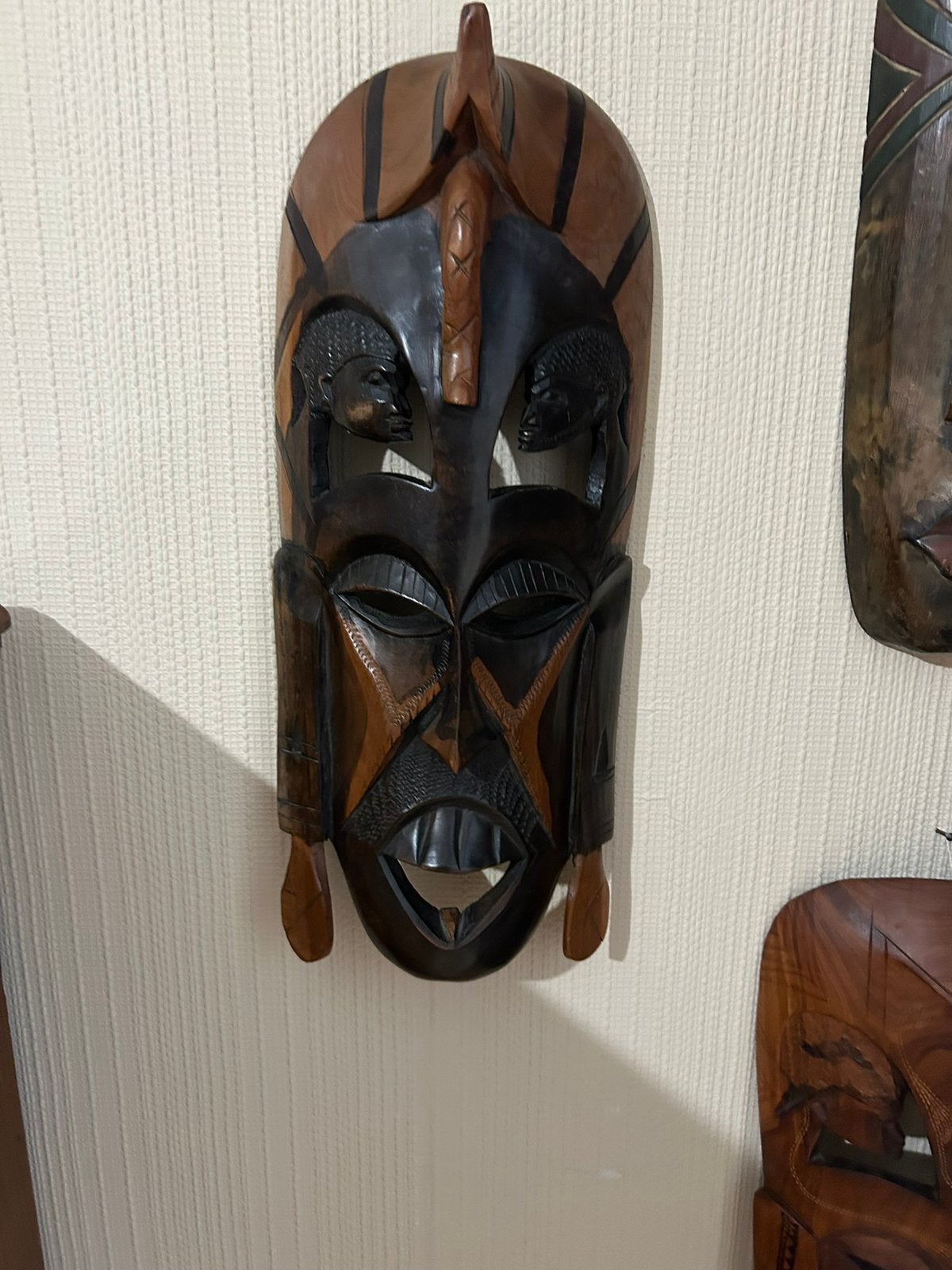 Afrikaans masker, Ophalen, Masker