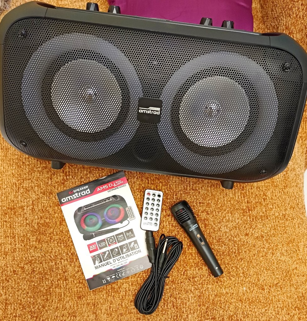 Dj speaker Amstrad AMS Dj300 blaster. New, Audio, Tv en Foto, Luidsprekerboxen, Bluetooth, Party speaker, Nieuw, Ophalen of Verzenden