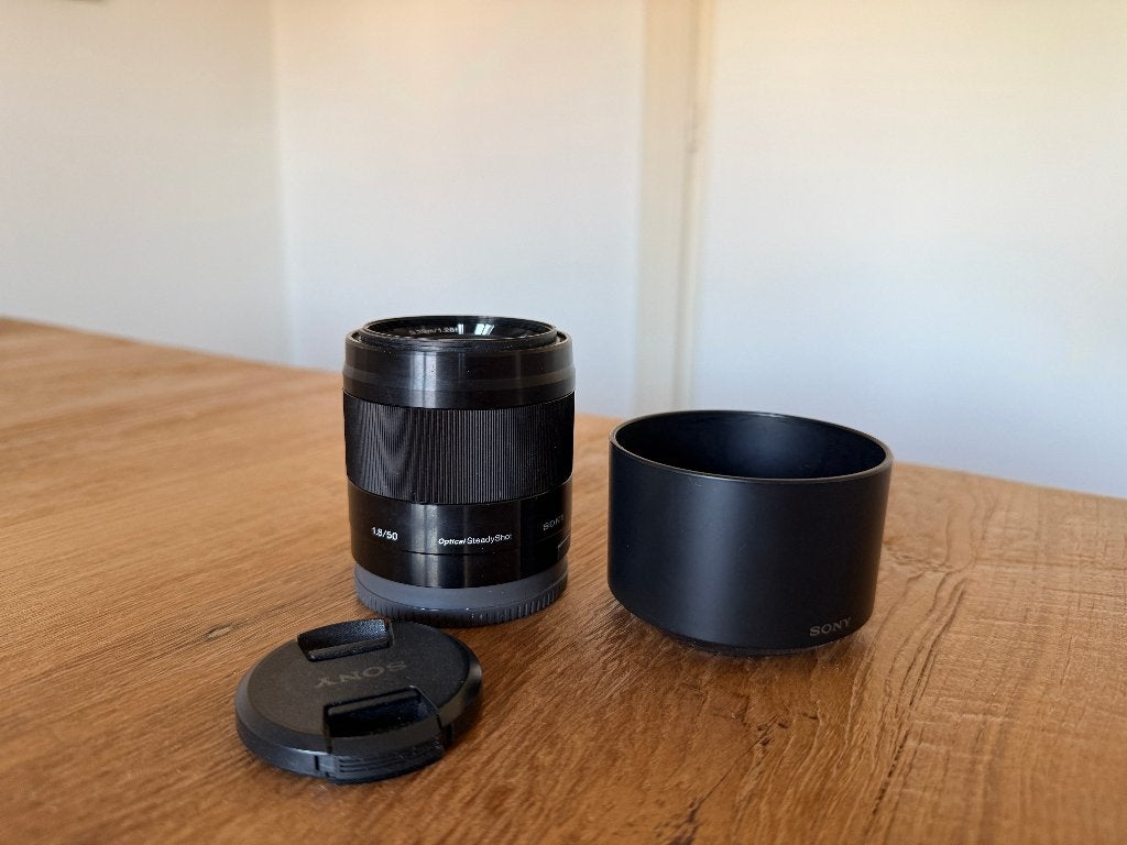Sony E 50mm F1.8 OSS Zwart, Audio, Tv en Foto, Ophalen, Sony E-mount, Sony, Zo goed als nieuw
