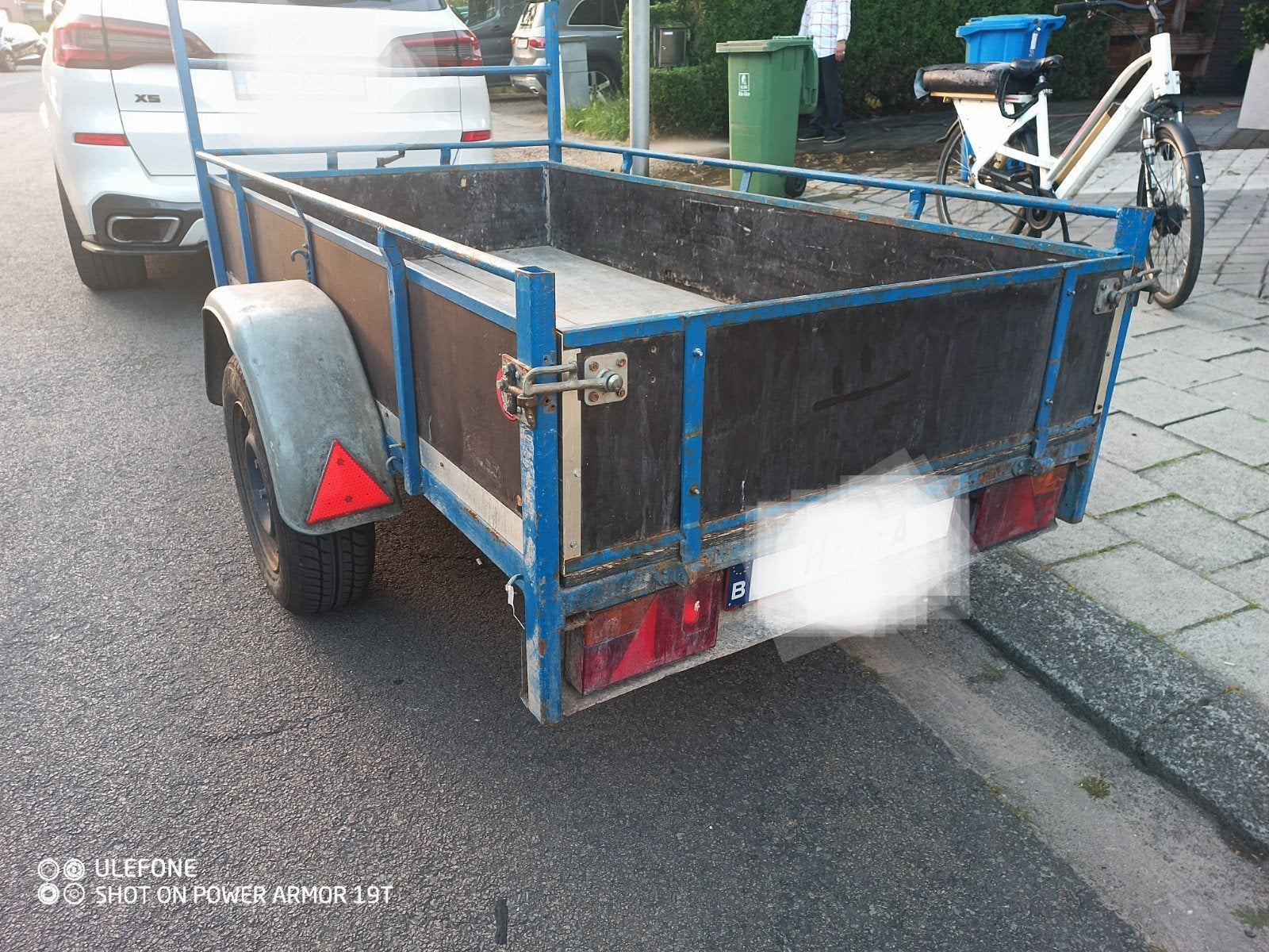 ongeremde aanhangwagen, Ophalen