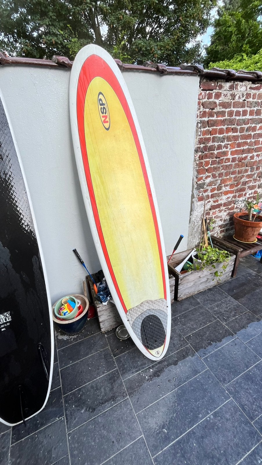 Planche de surf marque nsp 7’6’´, Sports nautiques & Bateaux, Planche à voile, Enlèvement, Utilisé, Autres types