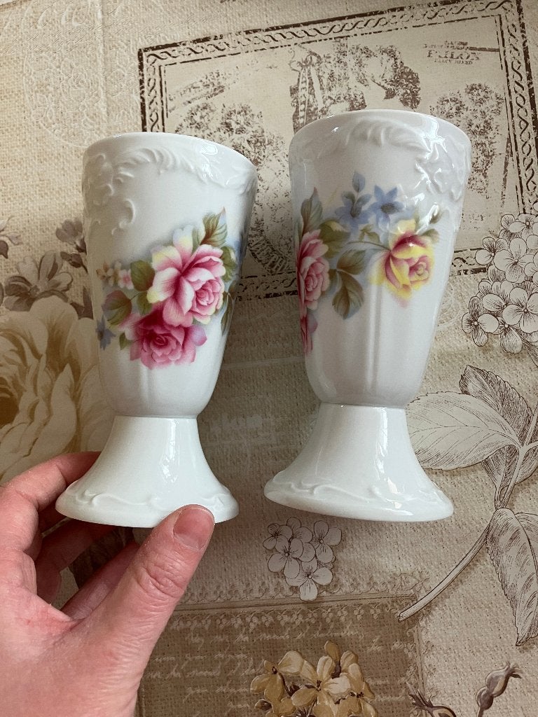 Set van 2 vintage koffiemokken ( limoges ), Ophalen of Verzenden