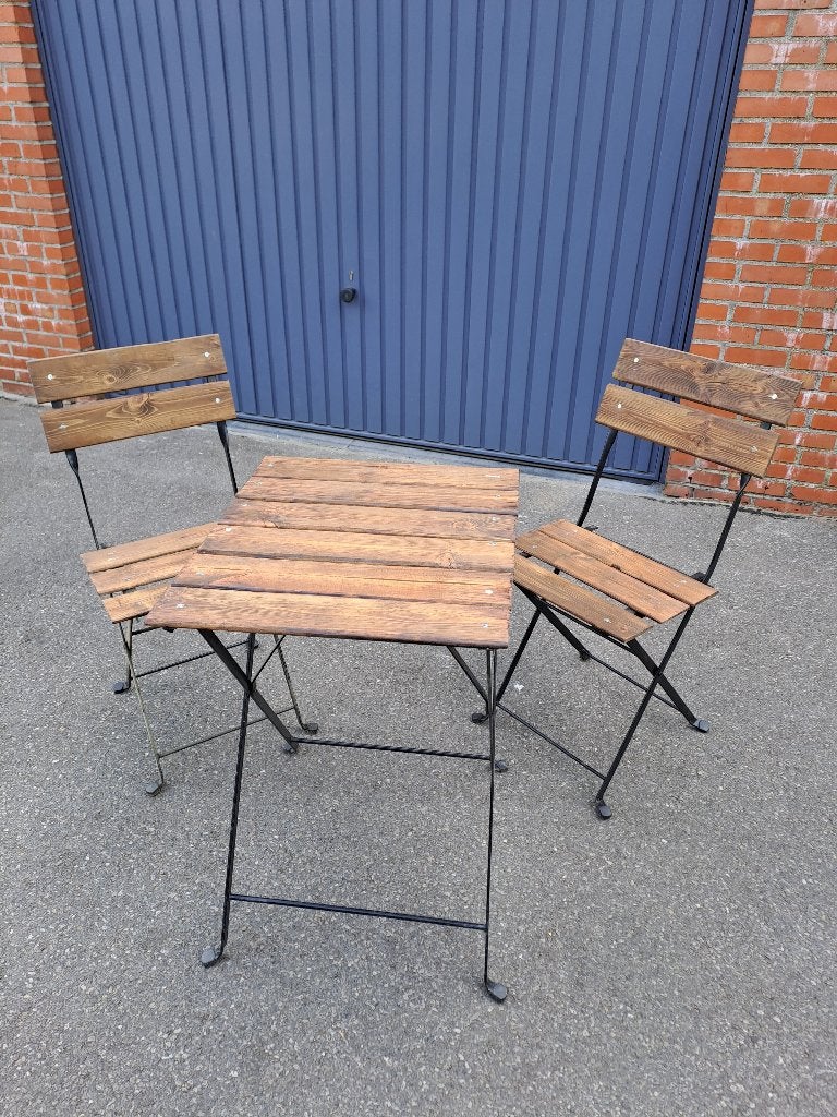 bistro setje, Tuin en Terras, Tuinsets en Loungesets, Overige materialen, Bijzettafel, Zo goed als nieuw, Tuinset