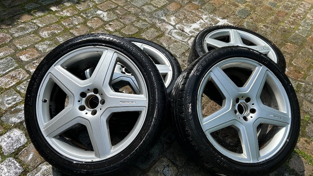 Mercedes AMG Velgen + Zomerbanden, Autos : Pièces & Accessoires, Pneus & Jantes, Pneus et Jantes, Pneus été, 21 pouces, Enlèvement