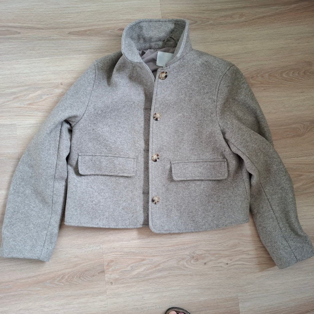 Jas beige, Kleding | Dames, H&M, Beige, Ophalen of Verzenden, Zo goed als nieuw