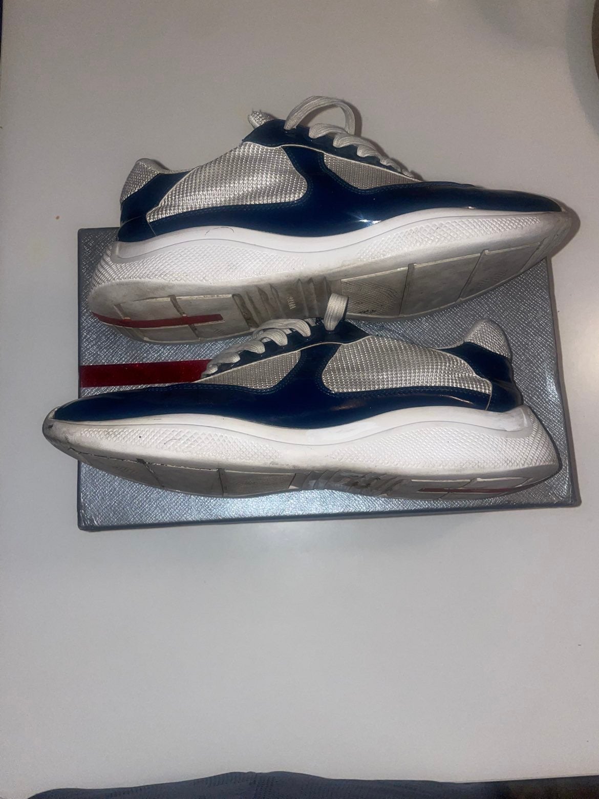 Prada cups, Kleding | Heren, Schoenen, Ophalen, Blauw, Sneakers, Gedragen