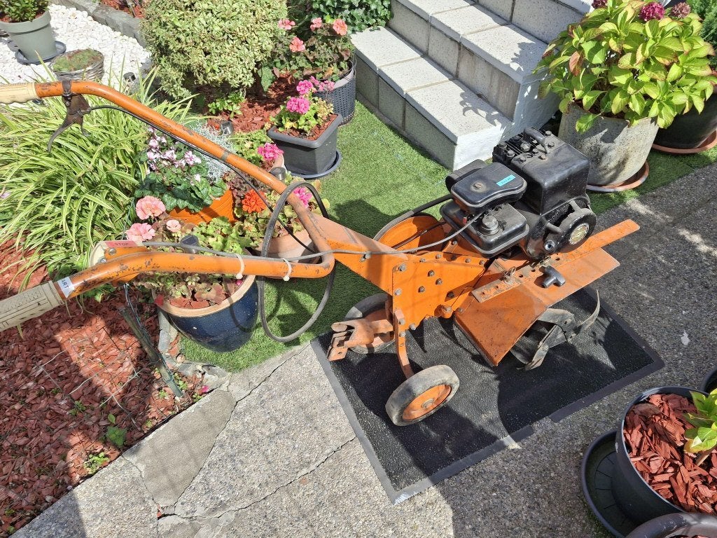moto bineuse - moto culteur à essence (!!LIRE L'ANNONCE!!), Enlèvement, Utilisé, Autres types, Briggs & Stratton