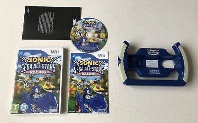 Sonic en Sega All Stars Racing + racestuur, Gebruikt, 1 speler, Racen en Vliegen, Ophalen of Verzenden