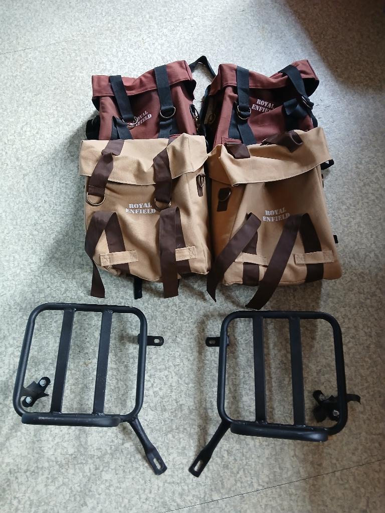 Royal Enfield zadeltassen, Motoren, Ophalen of Verzenden, Gebruikt