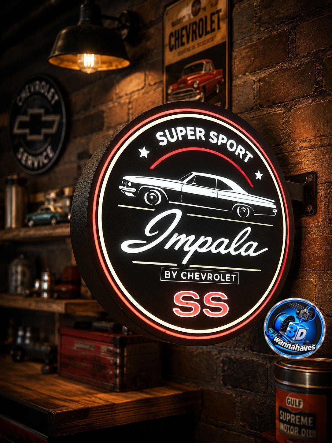 Deze indrukwekkende Impala dubbele lichtbak nu € 64,95, Verzamelen, Ophalen of Verzenden, Nieuw, Lichtbak of (neon) lamp