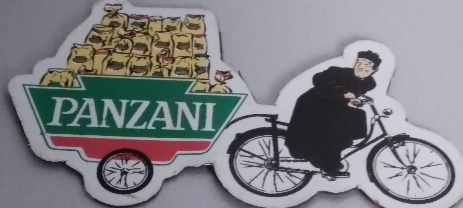 Magnet pour frigo de la publicité 'Panzani' & 'Don Camillo', Collections, Enlèvement ou Envoi, Comme neuf, Film, Autres types
