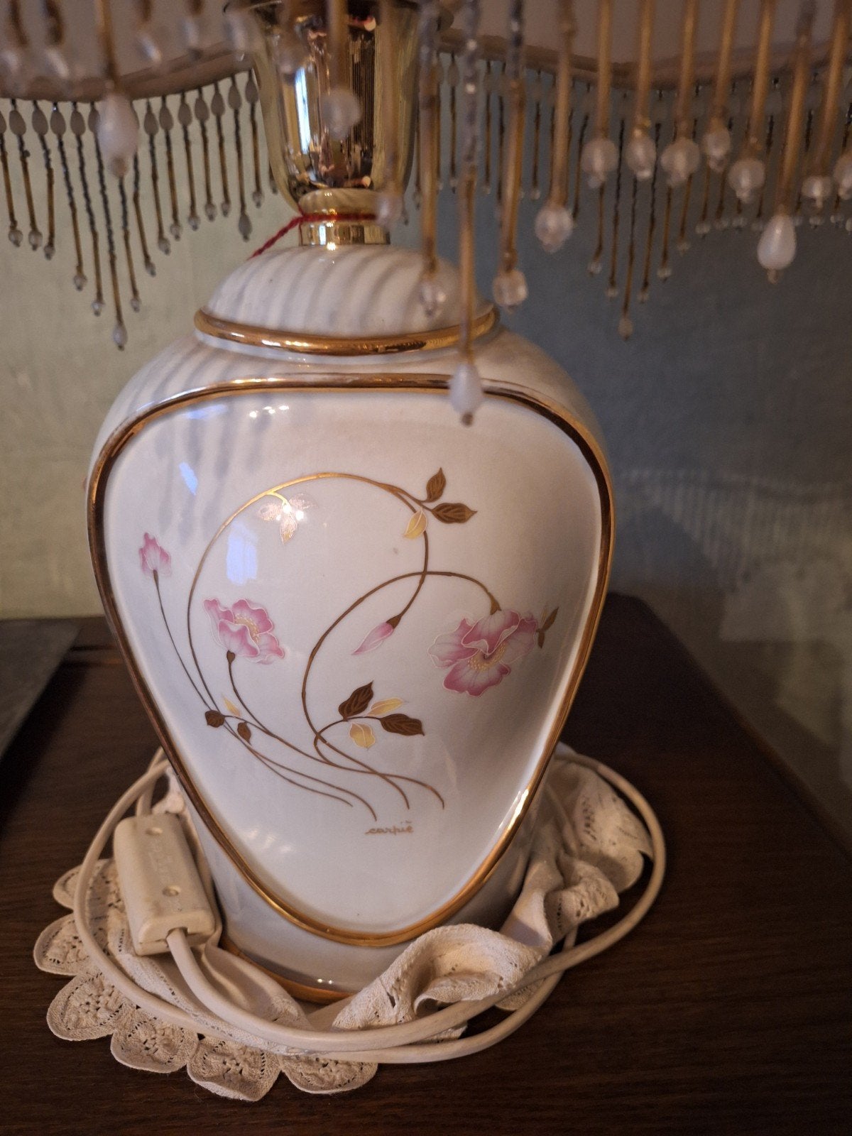 Lampe de table en céramique vintage italienne, Carpiè Sele, 50 cm, Vintage, Autres types, Autres marques