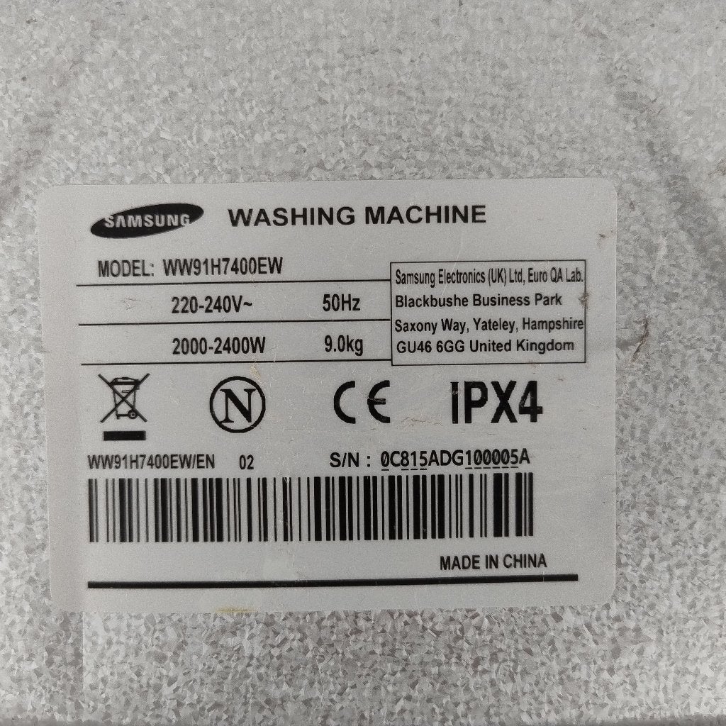 Samsung wasmachine WW91H7400EW/EN onderdelen, Ophalen, Gebruikt, 1200 tot 1600 toeren