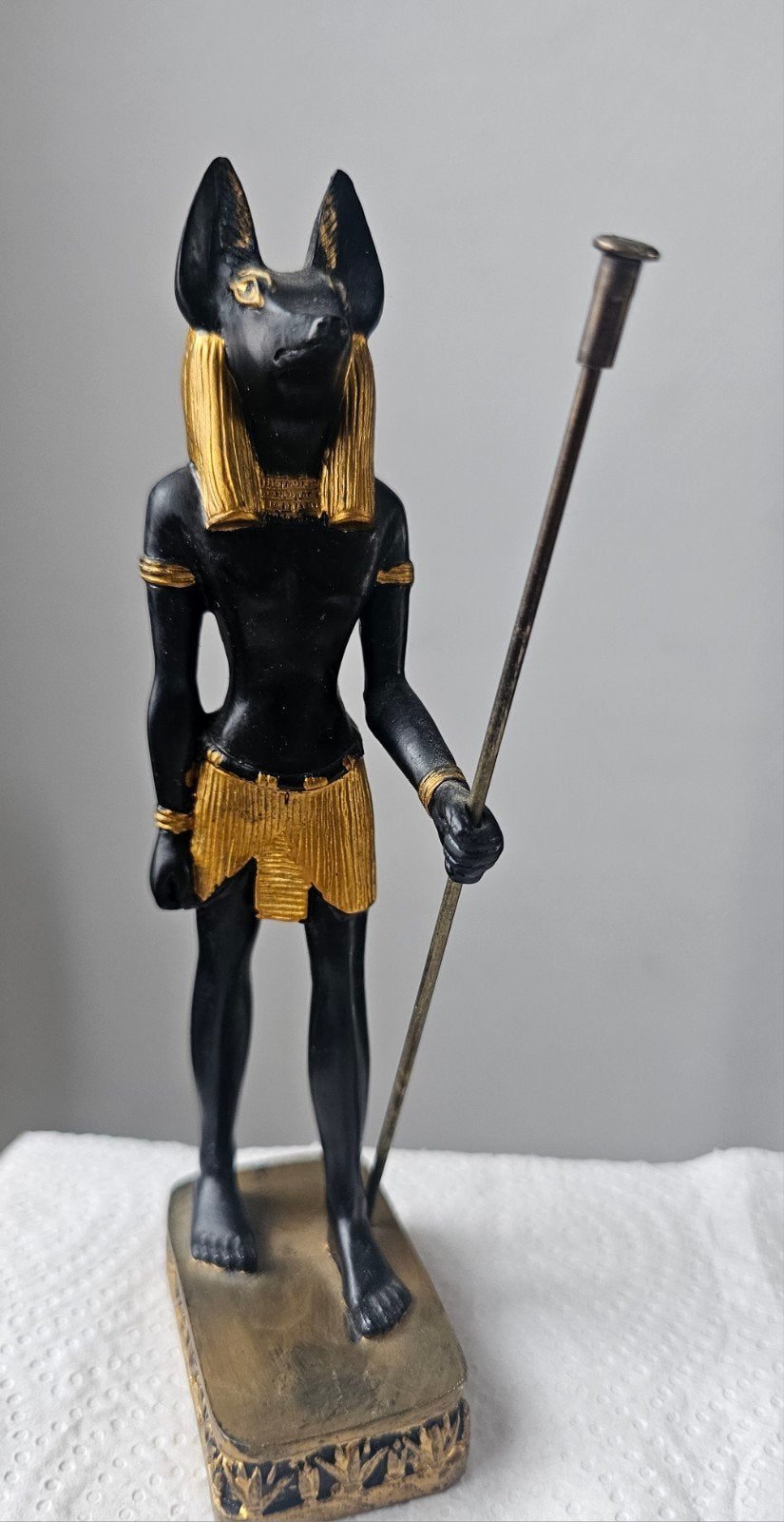 statuette égyptienne, Enlèvement
