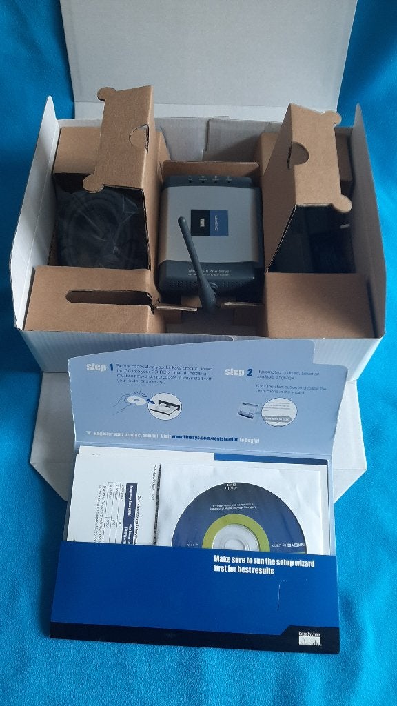 NIEUWE Linksys Wireless-G draadloze printserver, Ophalen, Nieuw, Linksys
