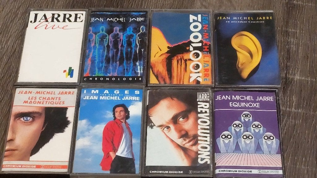 JEAN MICHEL JARRE LOT DE 8 CASSETTES, Gebruikt, 2 t/m 25 bandjes, Overige genres, Ophalen of Verzenden