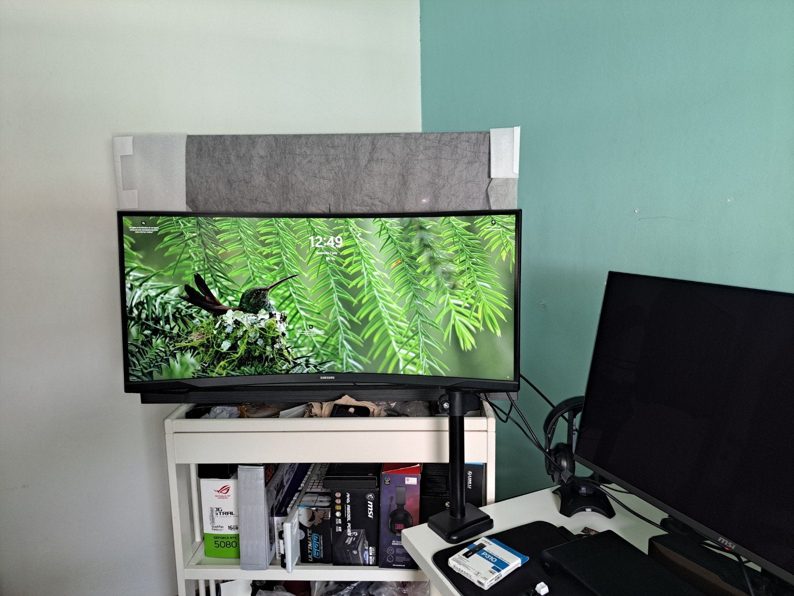 Samsung g5 2K 34pouces 165hz avec bras, TV, Hi-fi & Vidéo, Télévisions, Enlèvement, Samsung