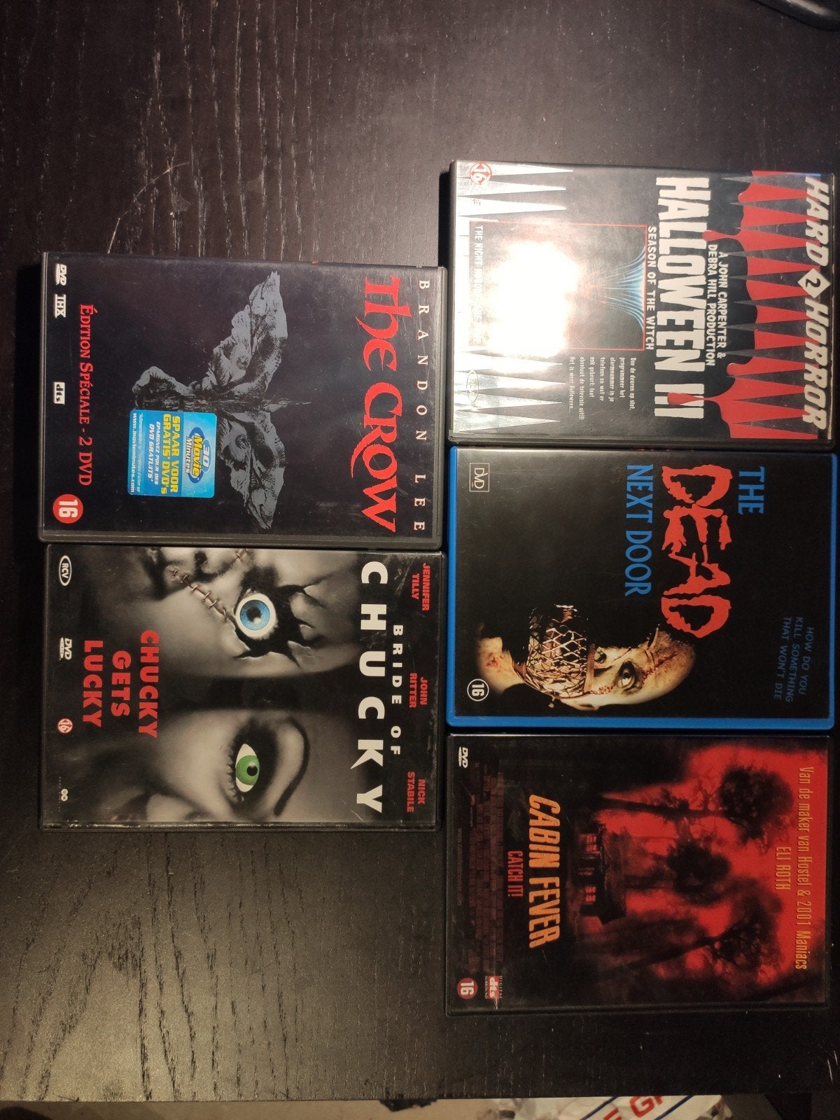 Horror DVD Collectie: The Crow, Chucky, Halloween, The Dead, Vanaf 16 jaar, Ophalen of Verzenden, Slasher