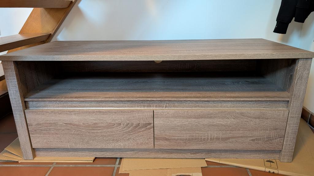 TV Kast 130x50x50, Huis en Inrichting, Kasten |Televisiemeubels, Ophalen, Gebruikt, Eikenhout